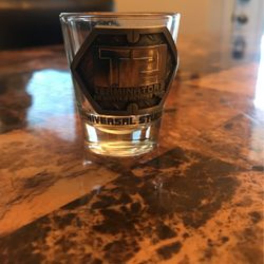 Terminator 2 Universal Studios 3D Shot Glass